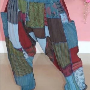 Patchwork Quilt Harem Pants Medium 6